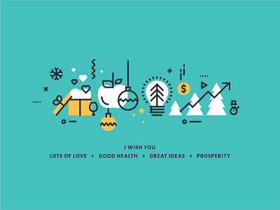 Merry Christmas and Happy New Year 2019 by PureSolution on Dribbble