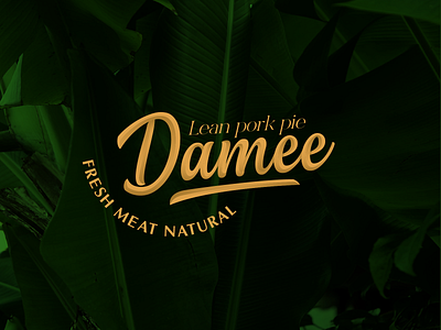 Damee - Lean pork pie branding design illustration package packaging packaging design paper photoshop typography