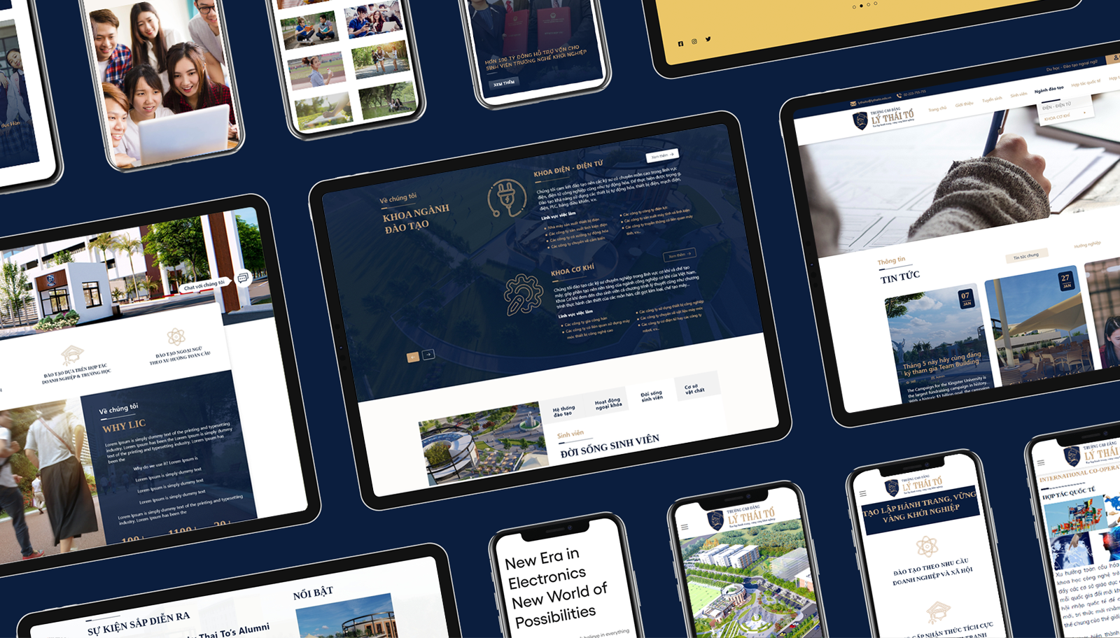 Website of international college. by Tùng Nguyễn Quang on Dribbble