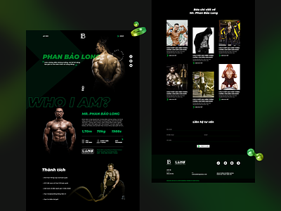 Professional fitness trainer - website design fitness flat hello dribble ui ux website