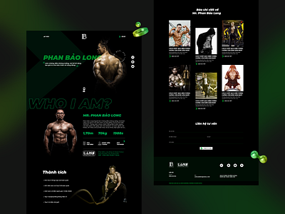 Professional fitness trainer - website