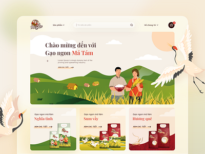 Natural rice products website.