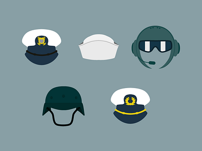 Branches of the Military air force army coast guard fighter pilot hats helmets marines military navy pilot pilot helmet sailor