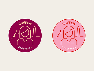 GovFem Blog Series Badge- Icon Design adobe illustrator badge icon icon design illustrator line line art vector vector art