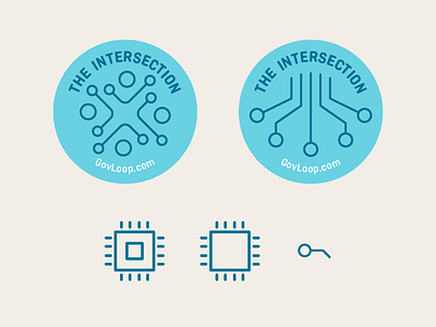 Intersection Blog Badge- Icon Design