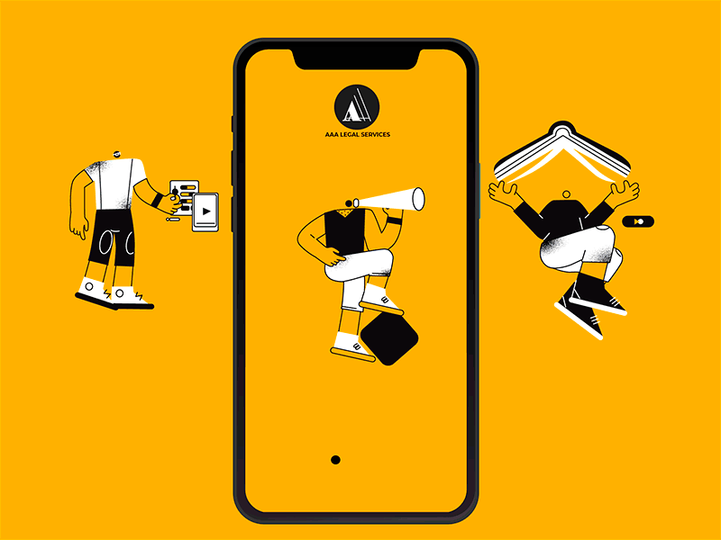 New onboarding for the e-learning platform adobe illustrator aftereffects animation app bodymovin character design illustration lottie onboarding ui yellow