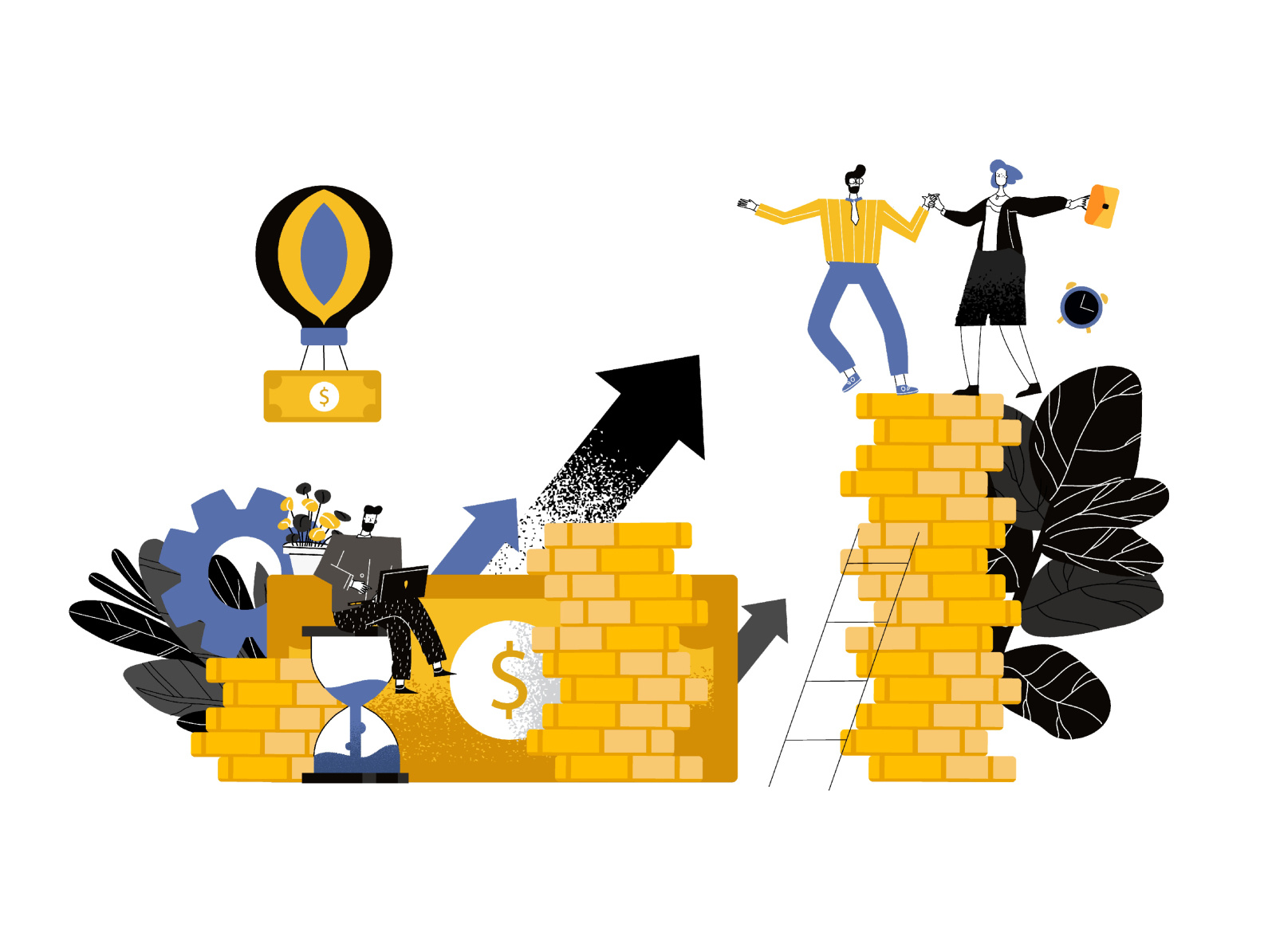 Investment Management Character Illustration By NICKVECTOR On Dribbble