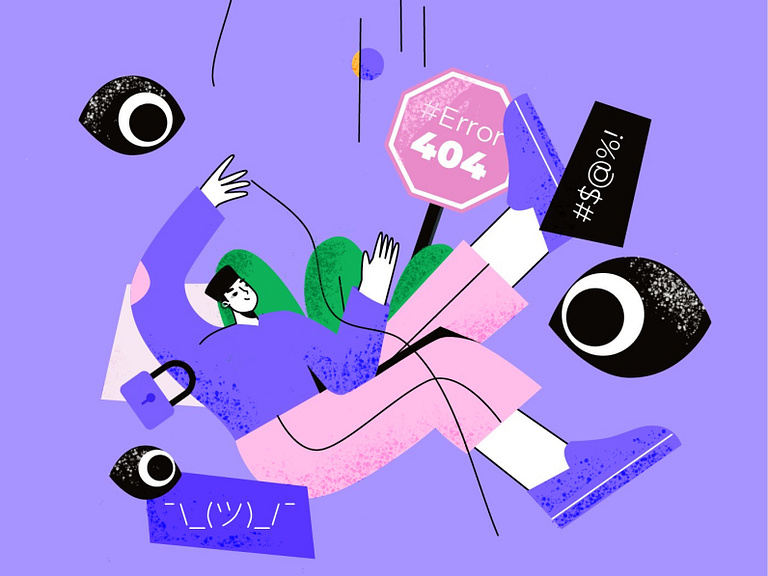 Error illustration by NICKVECTOR on Dribbble