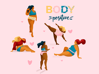 Bodypositive illustrations body body positive dance diet female feminism love
