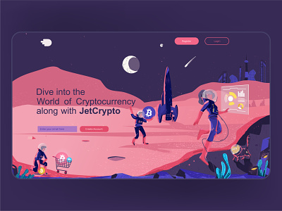 Cryptocurrency Website illustration