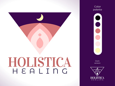 Holistica Healing branding female healer holistic holistica logo