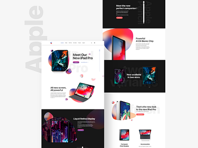 Web UI Design apple design ipad landing page premium product ui ui design ux web webdesign website