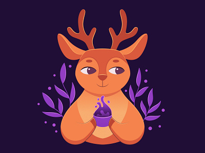 Deer from the magic forest