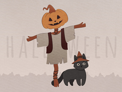 Halloween character childrens book cute design fairytale flat flat illustration halloween illustration illustrator publication pumpkin vector witch
