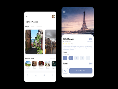 Travel App app design travel travellers travelling ui ux webdeisgn