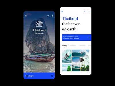Thailand travel app app design illustration photo sea sketch thai food thaland thank travel travel app travel app design ui ux web webdeisgn