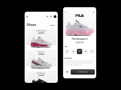 Online shoes shop App