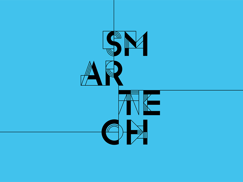 Smartech Logo animation brand brand identity branding branding design lettering logo logo design logotype type typography
