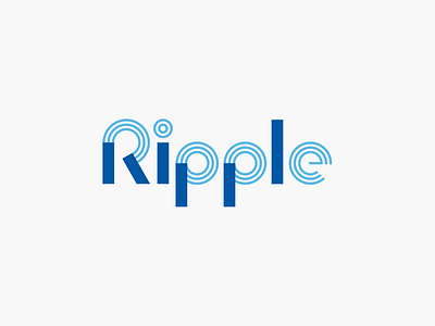 Ripple Logo brand brand design brand identity branding branding design lettering logo logo design logotype typography