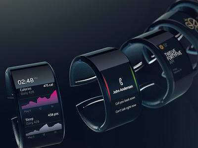 Neptune User Interface bracelet brand experience interface neptune smartwatch ui uiux uiuxdesign ux ux design