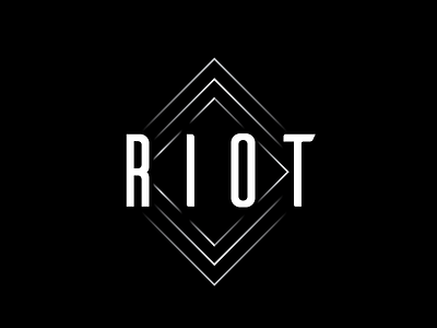 Riot Logo branding geometric logo