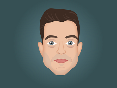 Rami Malek AKA Mr. Robot bitmoji emoji fsociety hollywood illustration mr robot rami malek