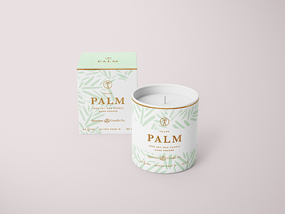 Candle Scent: Island Palm candle box candle collection candle packaging palm palm tree