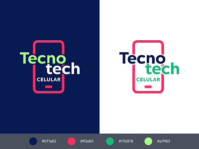 TecnoTech - Logo Design Concept brand branding celular icon logo logodesign phone tech tech logo tecnology toup