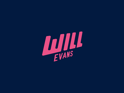 Logo design for Will Evans 2d art black branding create logo creative design geometric graphic graphic designer logo logos logotype modern music pink simple logo ui uiux vector