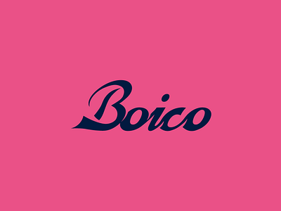 Boico Logo design 2d black blue brand design brand identity branding classic design flat design font geometric logo logo design modern script type typeface typogaphy typography vector