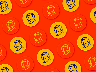 Wamda pins art direction branding design flat graphic illustrator lava logo orange pins vector yellow