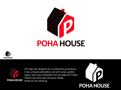 Poha House design logo illustrator flat design