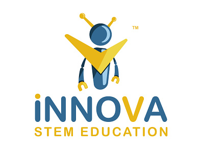 Innova Stem Education design graphic icon illustration logo logo illustrator flat design vector