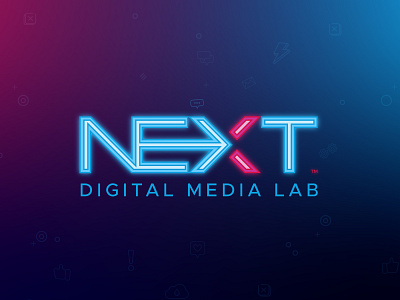 Next Logo app art direction branding design gradiant graphic icon identity illustration illustrator logo neon ui ux web