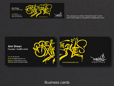Graffiti Artist Business card