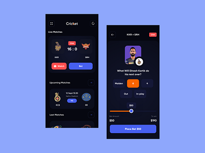 Betting app Concept