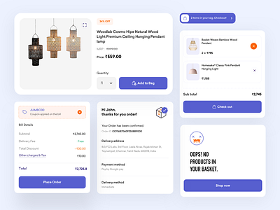 Exploring Web Components bag clean component design ecommerce minimal product product design trend ui uidesign userexperiencedesign userinterface uxui web