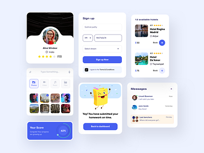 Exploring Mobile Components app clean components design f22labs minimal mobile product design trend ui uidesign userexperiencedesign userinterface ux uxui