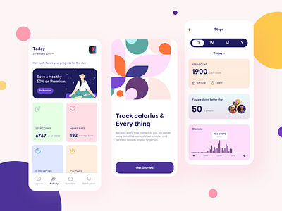 Fitness app Concept