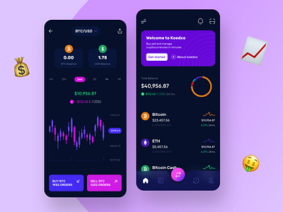 Crypto Investment Wallet app banking bitcoin clean crypto crypto wallet cryptocurrency design investment minimal mobile product design trade trading ui uidesign userexperience userinterface uxui wallet