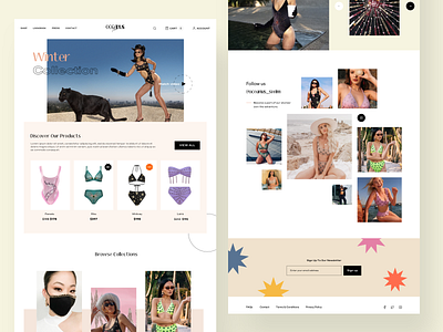 Swimwear 💫 clean collection design ecommerce minimal oceanus outfit product design summer swim swimsuit swimwear ui uidesign userinterface ux uxui web website design