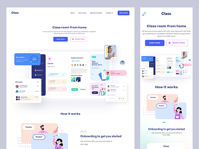 Virtual Classroom Landing page💫