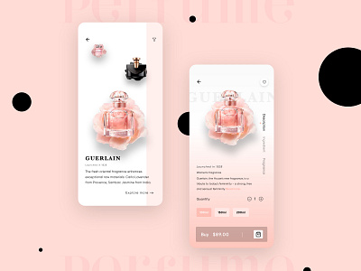 Perfume App app design iphonex mobile perfumeapp product design ui uidaily uidesign userexperiencedesign userinterface ux uxdesign uxui