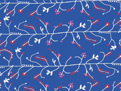 Scandinavian Inspired Pattern floral flowers illustration pattern scandinavian vine