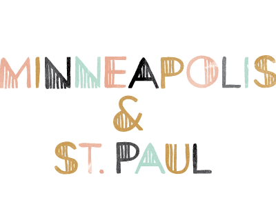 twin cities art deco cities hand drawn lettering minneapolis mpls painted twin type typography