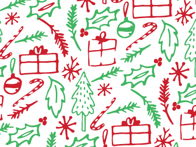 Christmas All Year christmas green holiday illustration pattern red