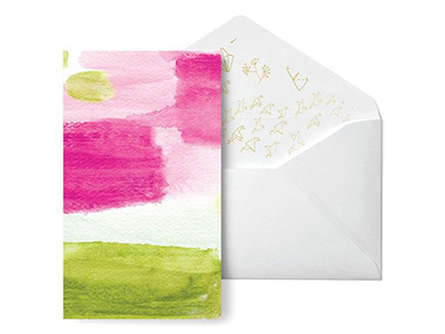 Capri Notecard fine art foil notecard paint painted painterly stationery texture watercolor