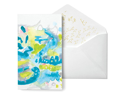 Marc Notecard abstract art fine art notecard paint stationery watercolor