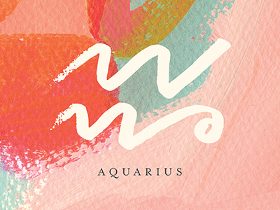 Aquarius abstract aquarius art design graphic design horoscope paint painting zodiac