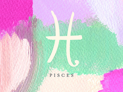 Pisces abstract art design graphic design horoscope paint painting pisces zodiac